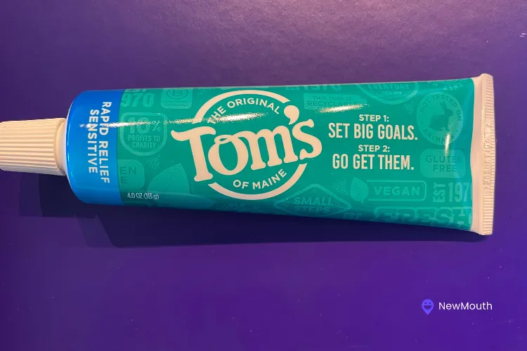 Toms of Maine Toothpaste with logo 1
